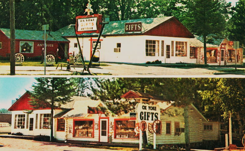 Ox Yoke Gift Shop (Copper Kettle Distilling Company) - Vintage Postcard